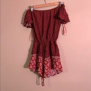 Off the shoulder romper